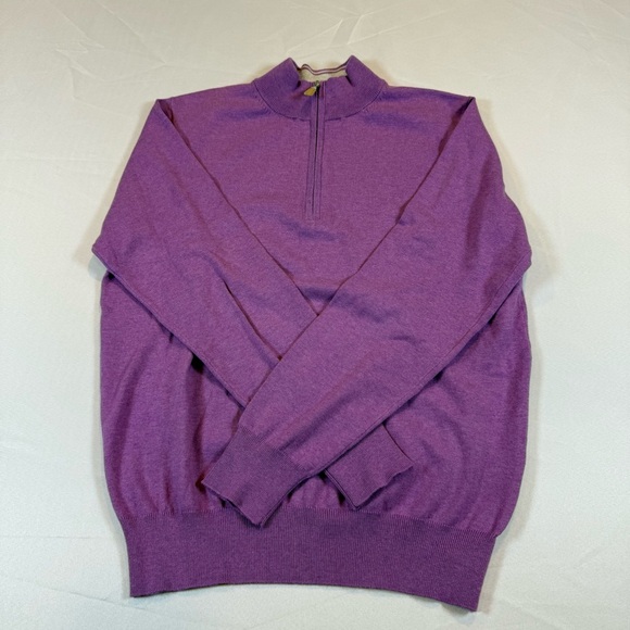 Peter Millar Crown Cool 1/4 Zip Pullover Size Small Purple New Without Tags